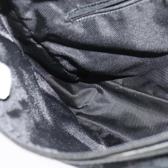 GUCCI GG Canvas Shoulder Bag Black Silver 001 4205 Auth 129471 - Picture 15 of 15